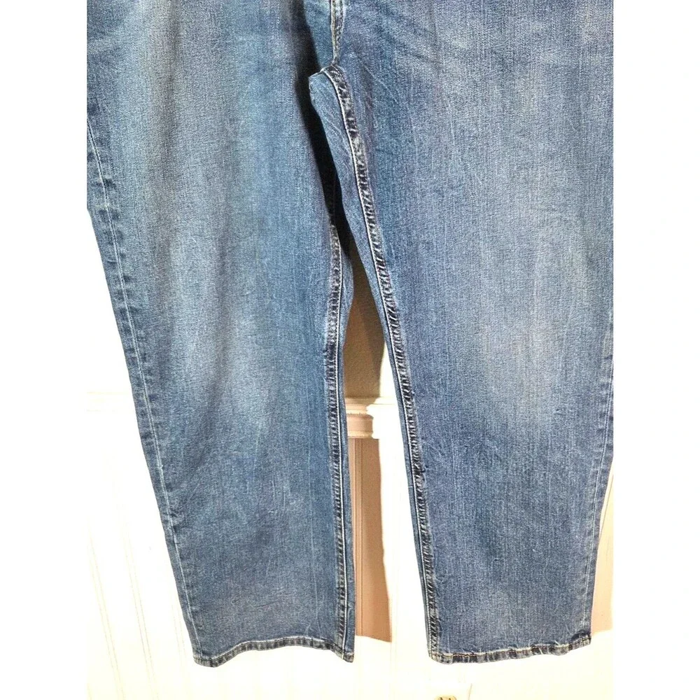 Levi’s 541 Athletic Fit Mens Jeans 42x30 Blue Straight Taper Stretch Denim Pants